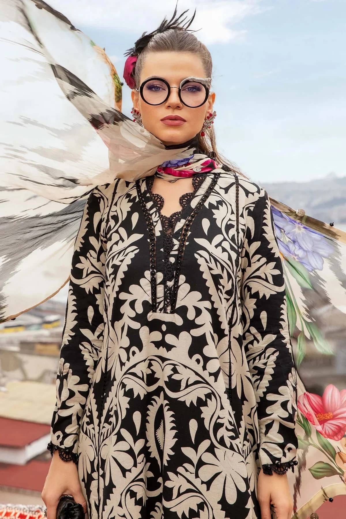 Dress todayMPRINTS 3 Piece Unstitched Luxury Lawn Suit MPT-2307-B -       Dressy Today –Style Meets Confidence Every Day– Pakistani Designers Suits Biggest Range