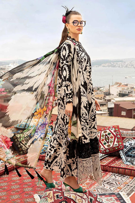 Dress todayMPRINTS 3 Piece Unstitched Luxury Lawn Suit MPT-2307-B -       Dressy Today –Style Meets Confidence Every Day– Pakistani Designers Suits Biggest Range