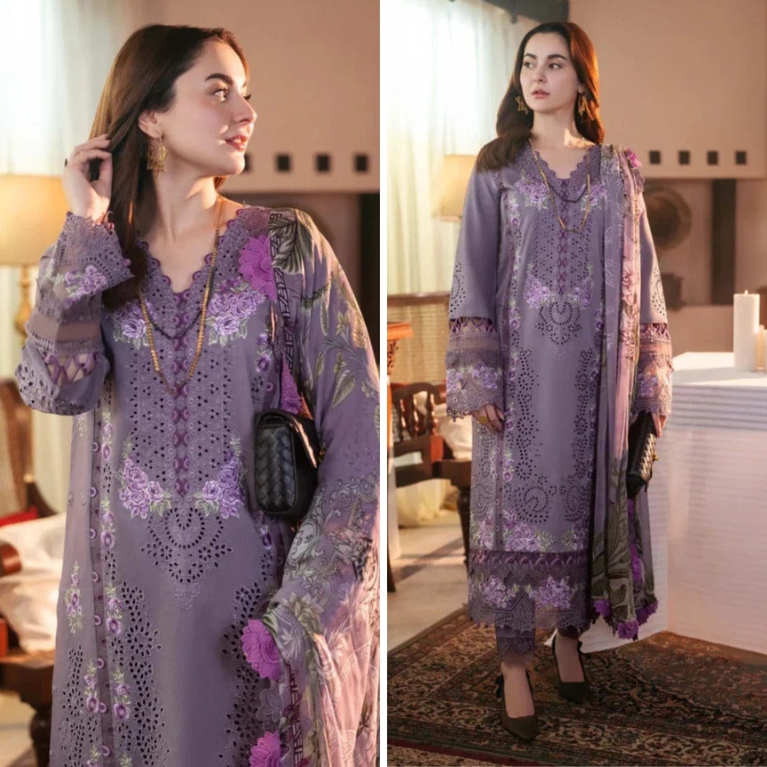 7M Luxury Banadora Swiss Lawn Co-Ord Set - PRINTED 3-Piece