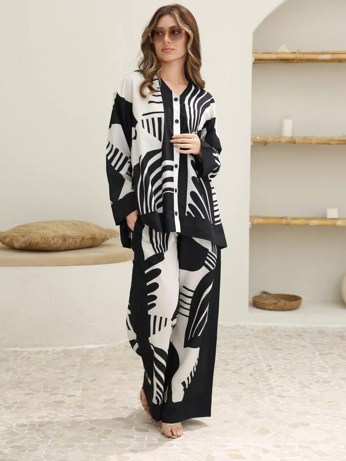 3A Banadora Swiss Voile Printed & CO'OD SET Matching Set