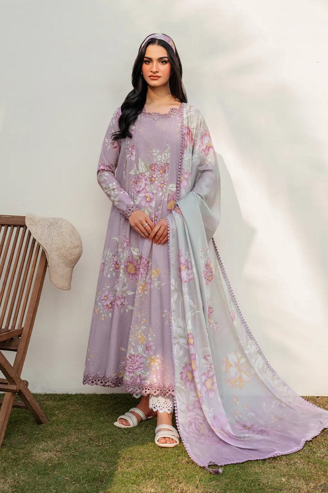 2CLuxury Banadora Swiss Lawn Co-Ord Set - PRINTED 3-Piece