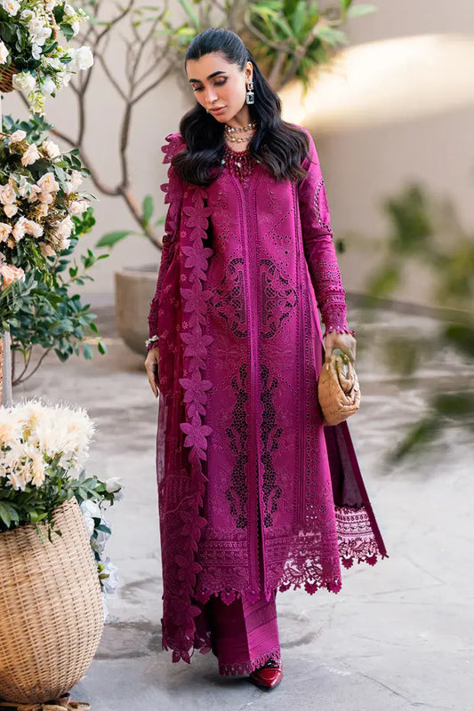 DressToday Shocking Pink Lawn with chenkari DT0013 -       Dressy Today –Style Meets Confidence Every Day– Pakistani Designers Suits Biggest Range
