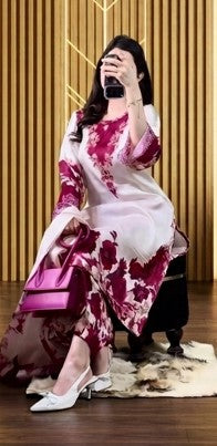 Digital Printed Pure Silk 3PC Unstitched Suit – Fiery Atishi Print