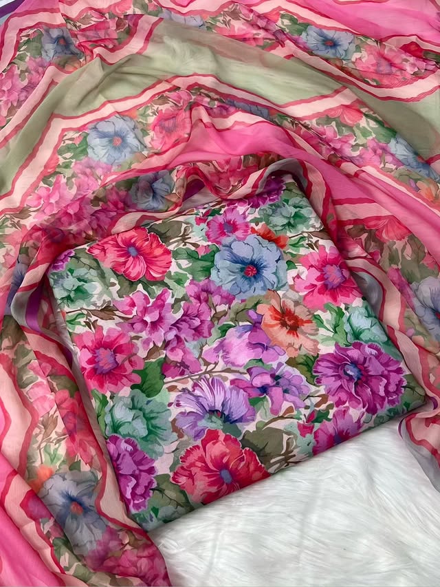 8D Floral Lawn (Rose Whisper)