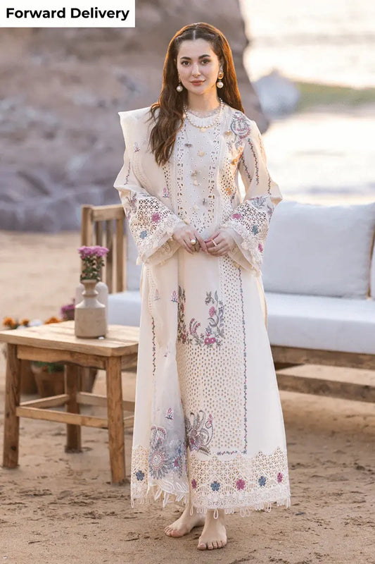 DressToday D # 235 - 01 | 3PC Luxury Lawn | Heavy Embroidered organze Dupatta (Heavy Embroidered Pallu Patches) -       Dressy Today –Style Meets Confidence Every Day– Pakistani Designers Suits Biggest Range