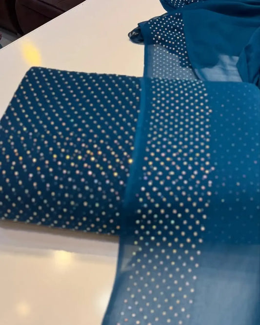 Cheffon 3pcs suite with stone