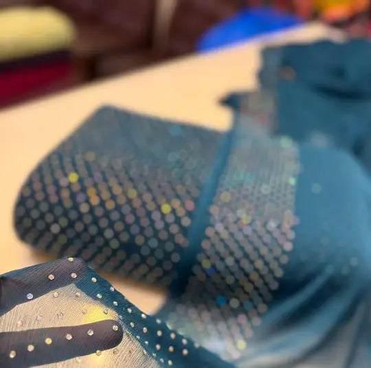 Cheffon 3pcs suite with stone