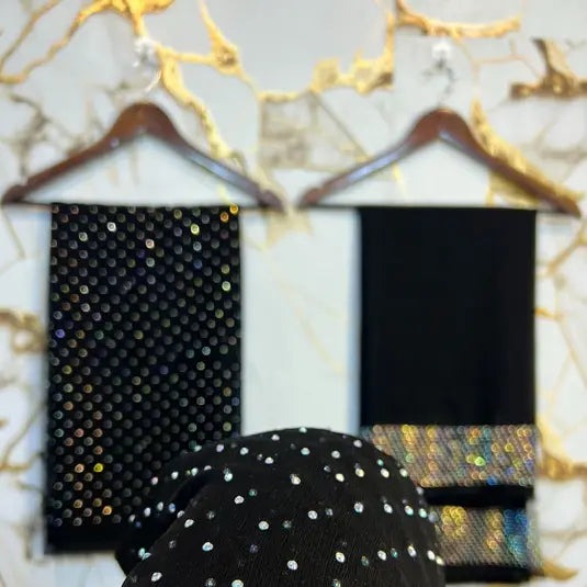 Cheffon 3pcs suite with stone