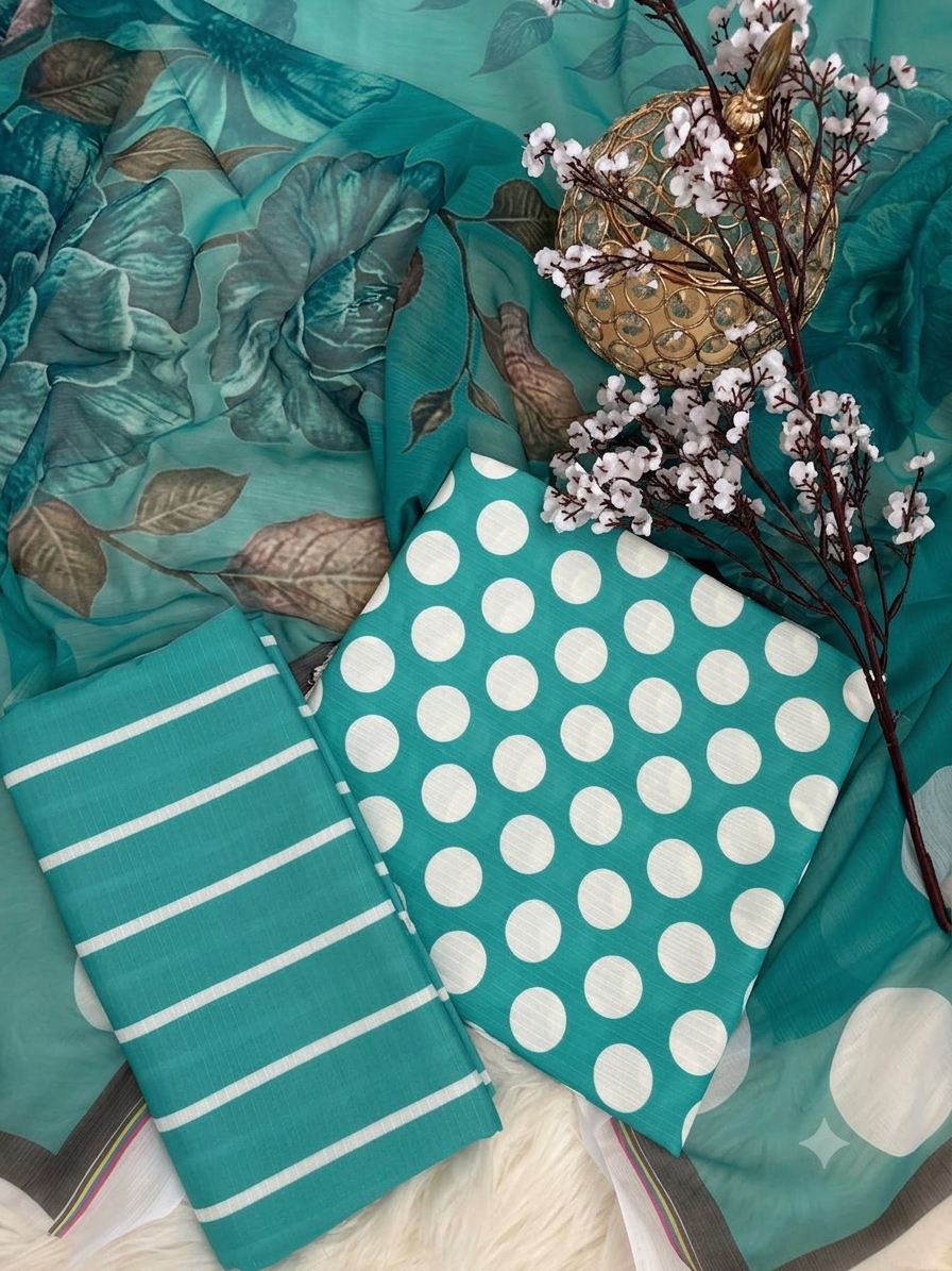 9C Swiss Lawn - B/D ( Polka Dots )
