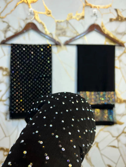 Cheffon 3pcs suite with stone