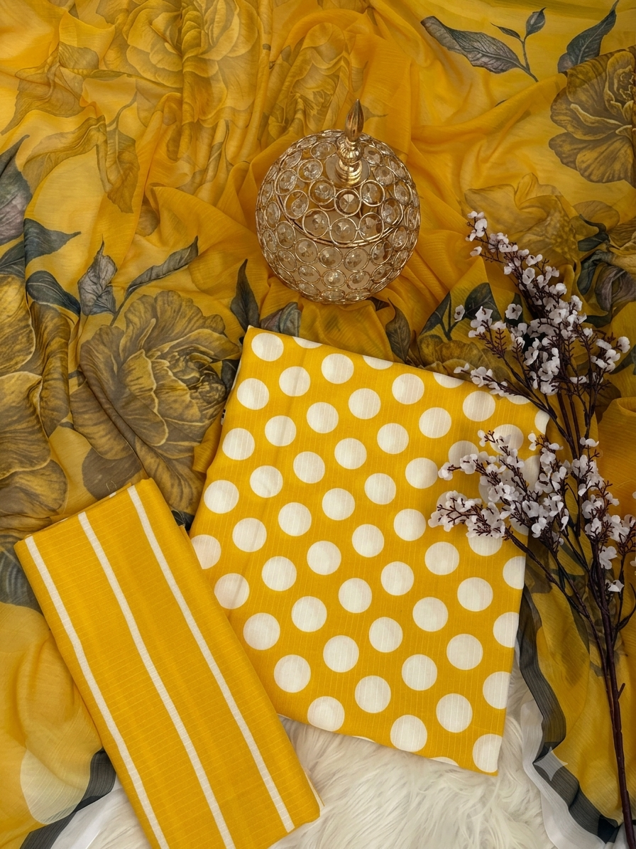 9C Swiss Lawn - B/D ( Polka Dots )